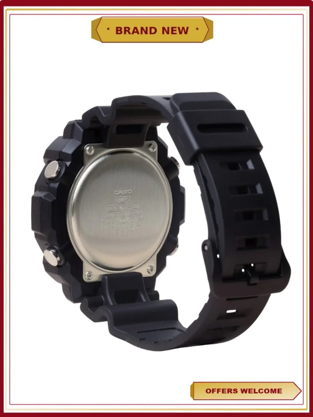 Mens Chronograph Wristwatch 100M Water Resistant 10-Yr Battery